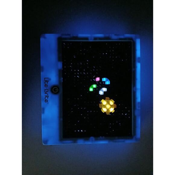 Lite Brite Plastic Light up Game Kids Battery Included Good Condition Blue 8+ - Picture 3 of 4